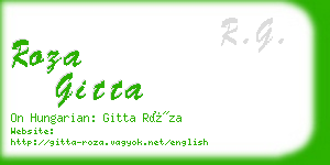 roza gitta business card